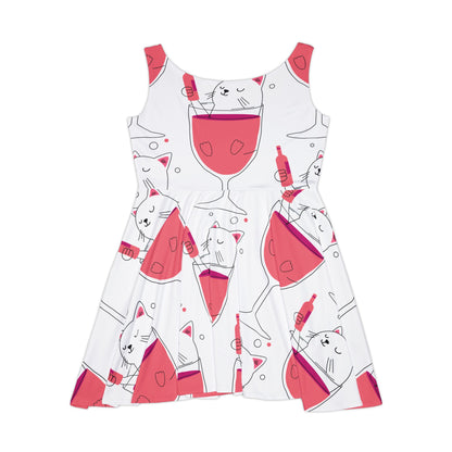 Skater Dress Bloody Mary Cat Print