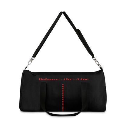 Balance...the...Line Duffel Bag — Black Gym & Travel Tote