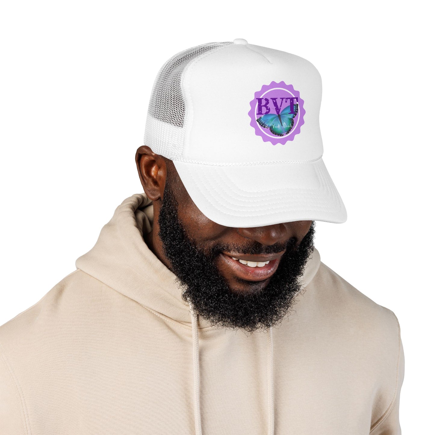Butterfly Vibes Foam Trucker Hat – BVT Logo Mesh Cap