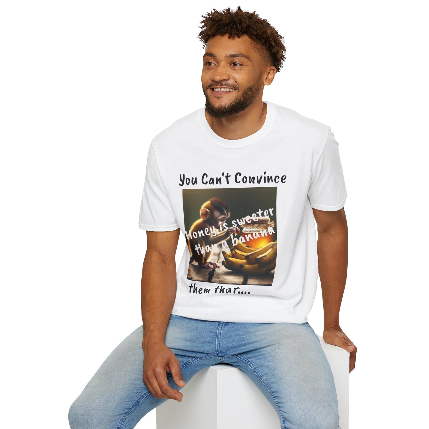 Honey and Banana Graphic T-Shirt — "You Can't Convince"