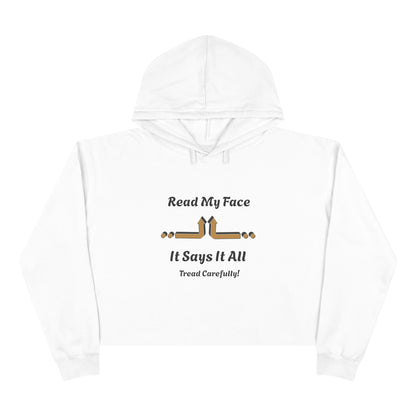 Read My Face Crop Hoodie