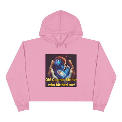Cosmic Birth Crop Hoodie