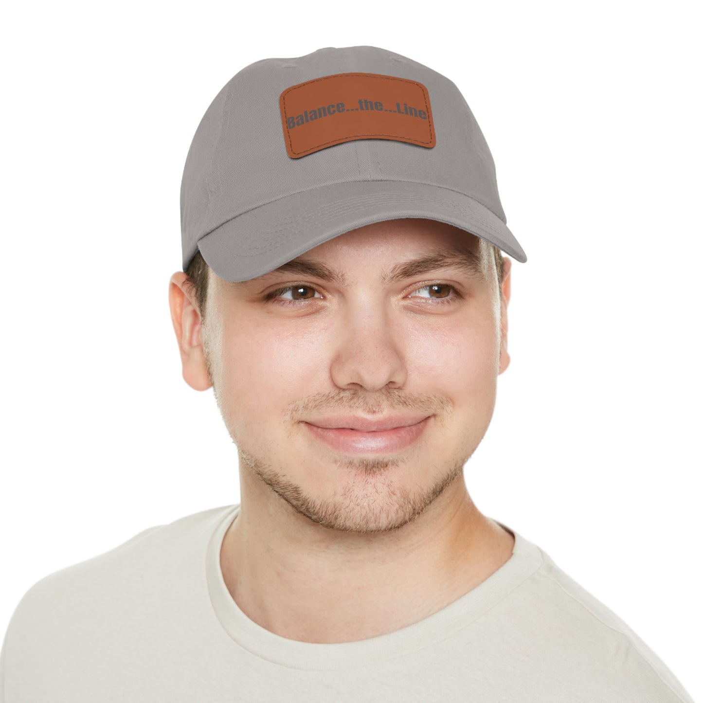 "Balance...the...Line" Statement Cap —  Gray Dad Hat