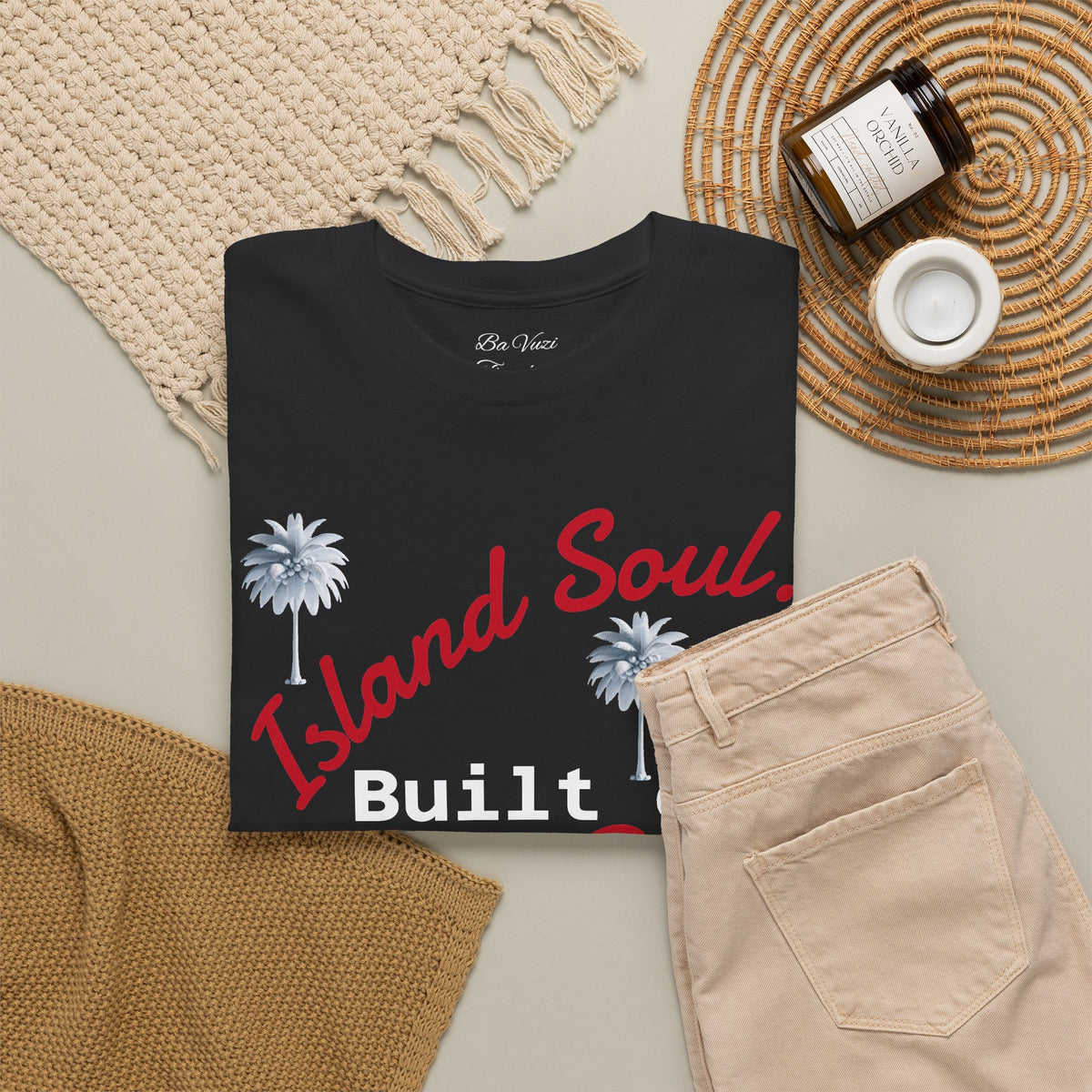 Island Soul Unisex Tee - Built on Rice-n-Peas & Road