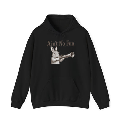 Ain't No Fun Rabbit Hoodie – Funny Vintage Animal Graphic Hoodie