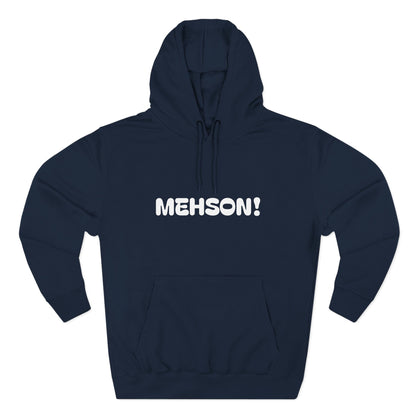 Playful Fleece Hoodie with Witty Text - Mehson!