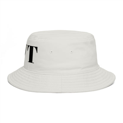 BVT Monogram Bucket Hat — Brown Casual Streetwear Sun Hat