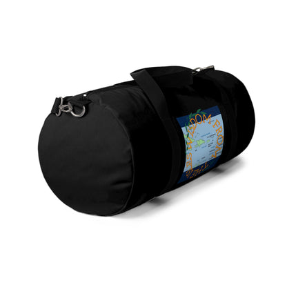 Travel Duffel Bag — 'Wisdom from the Isles Map Black