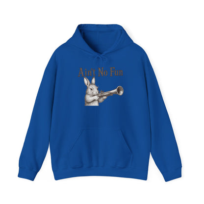Ain't No Fun Rabbit Hoodie – Funny Vintage Animal Graphic Hoodie