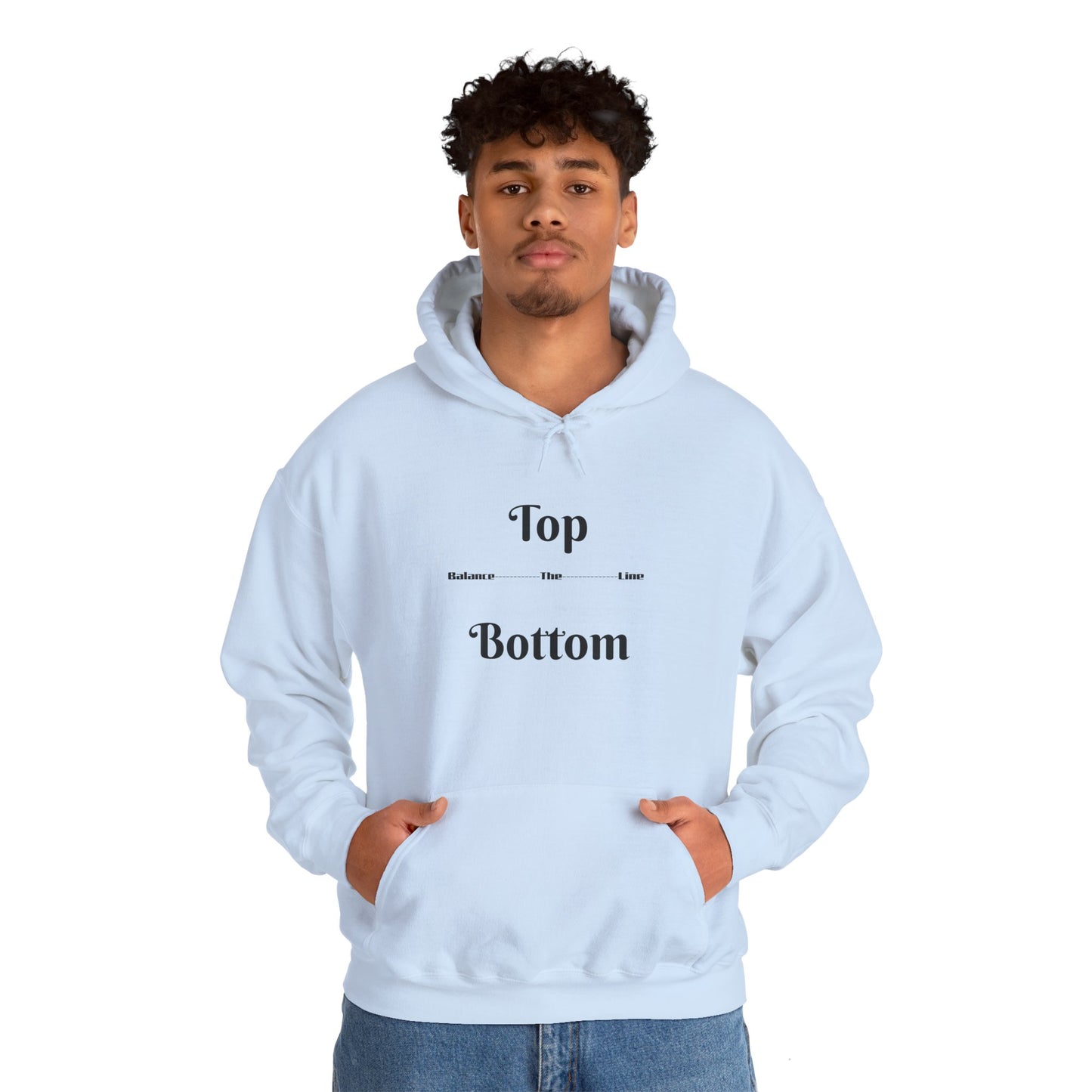 Top/Bottom Hooded Sweatshirt
