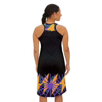 Vibrant Abstract Racerback Dress B