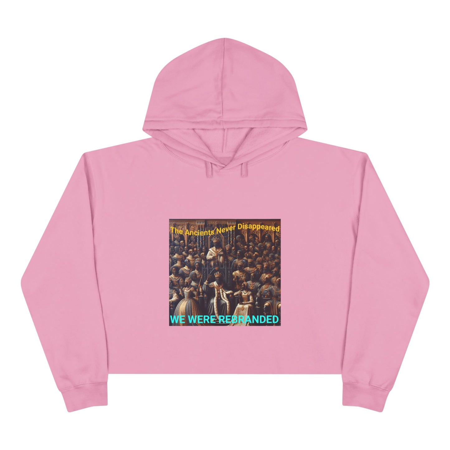 We Were Rebranded Crop Hoodie | Royalty Graphic