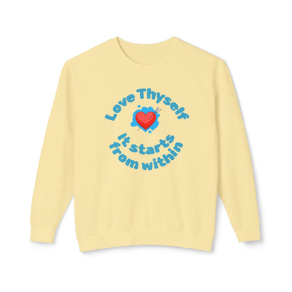 Love Thyself Unisex Lightweight Sweatshirt