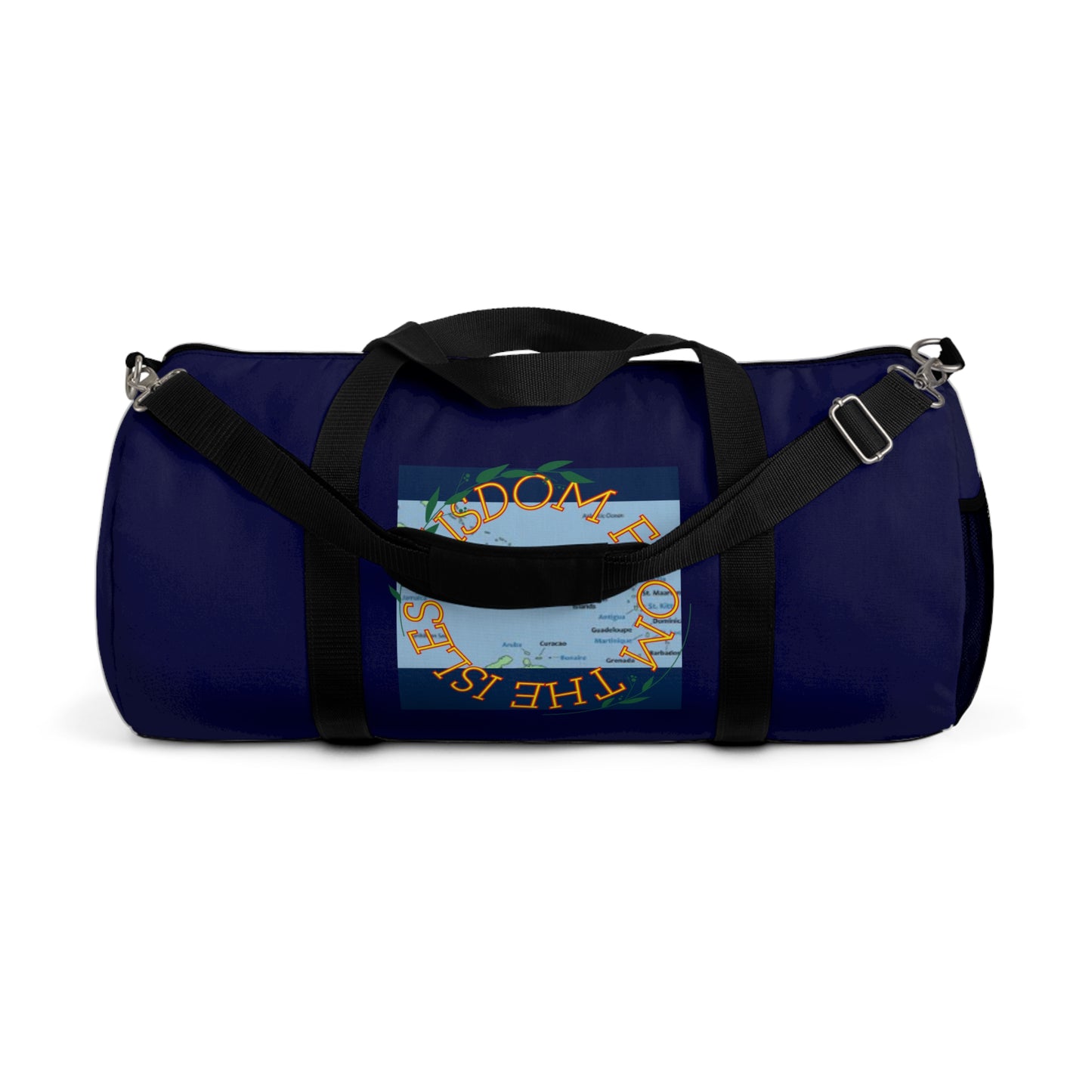 Travel Duffel Bag — Wisdom from the Isles Map Navy