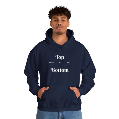 Top/Bottom Hooded Sweatshirt