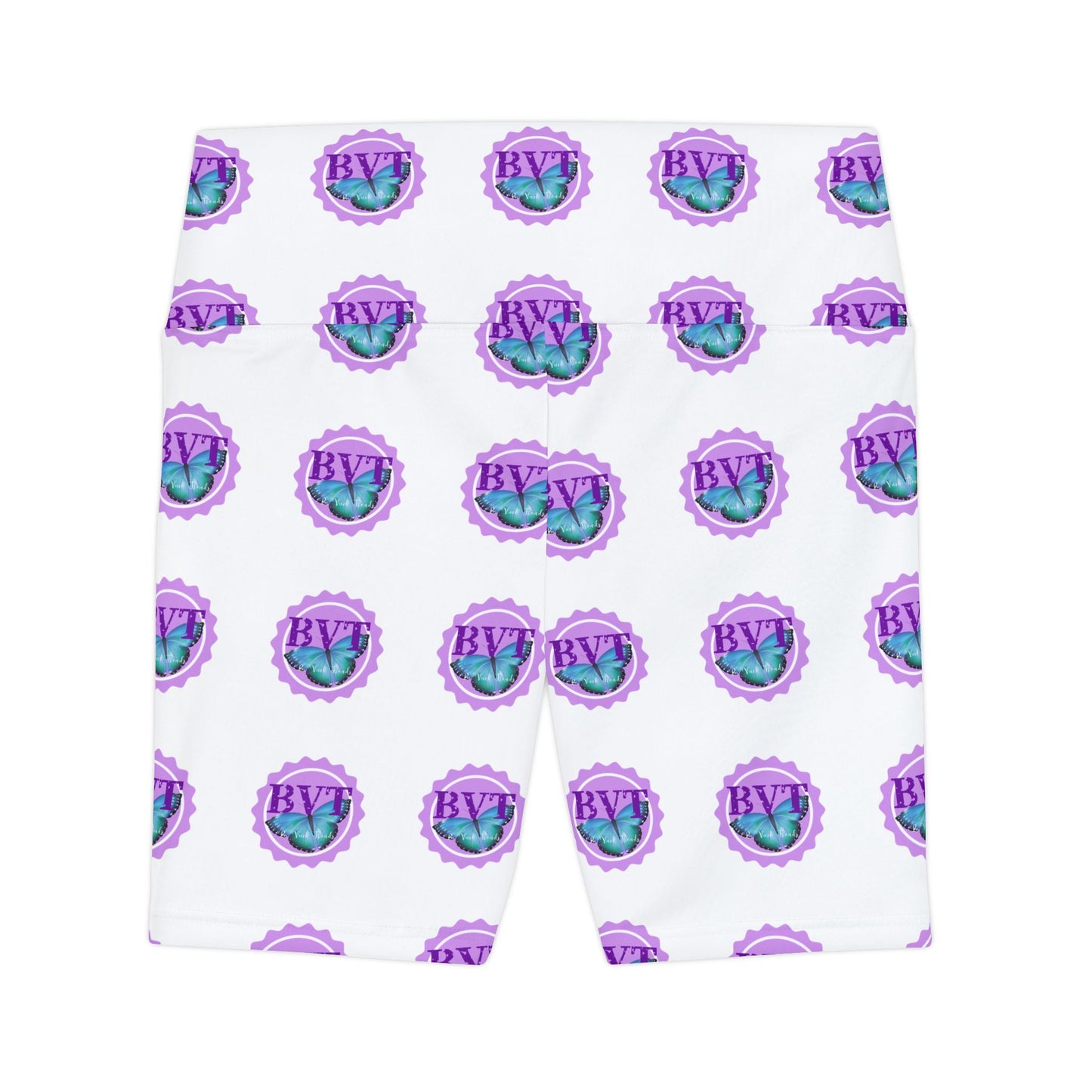 Workout Shorts — BVT Logo All-Over Print