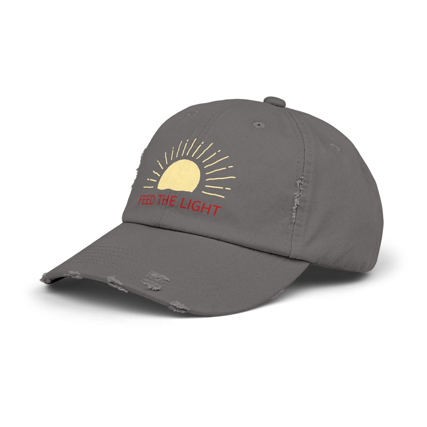 Feed The Light Unisex Distressed Cap
