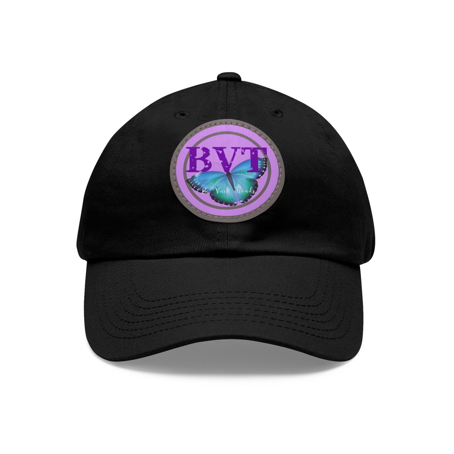 Butterfly Patch Dad Hat — BVT Logo Black Cap