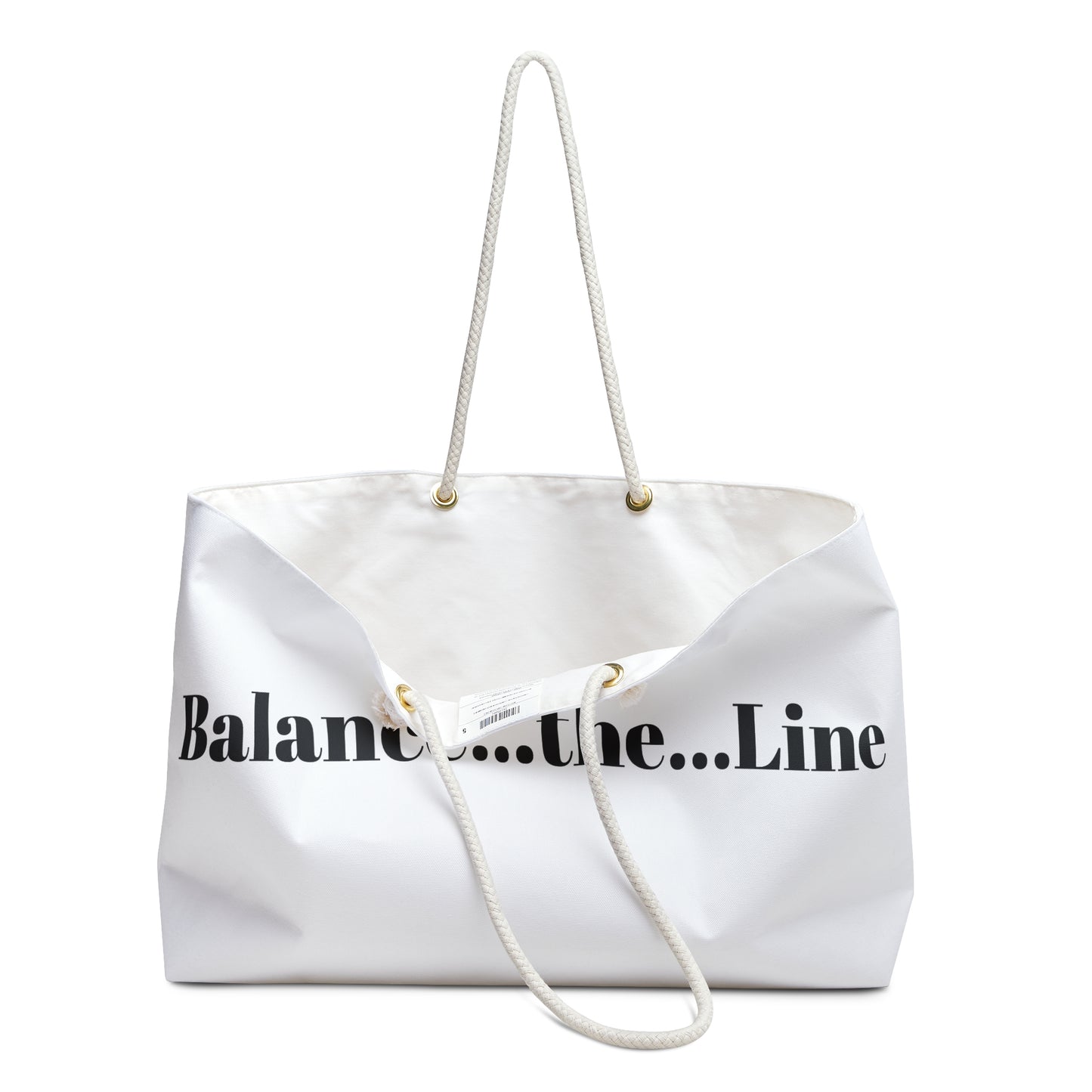 Balance...the...Line Weekender Bag – Minimalist Travel Tote