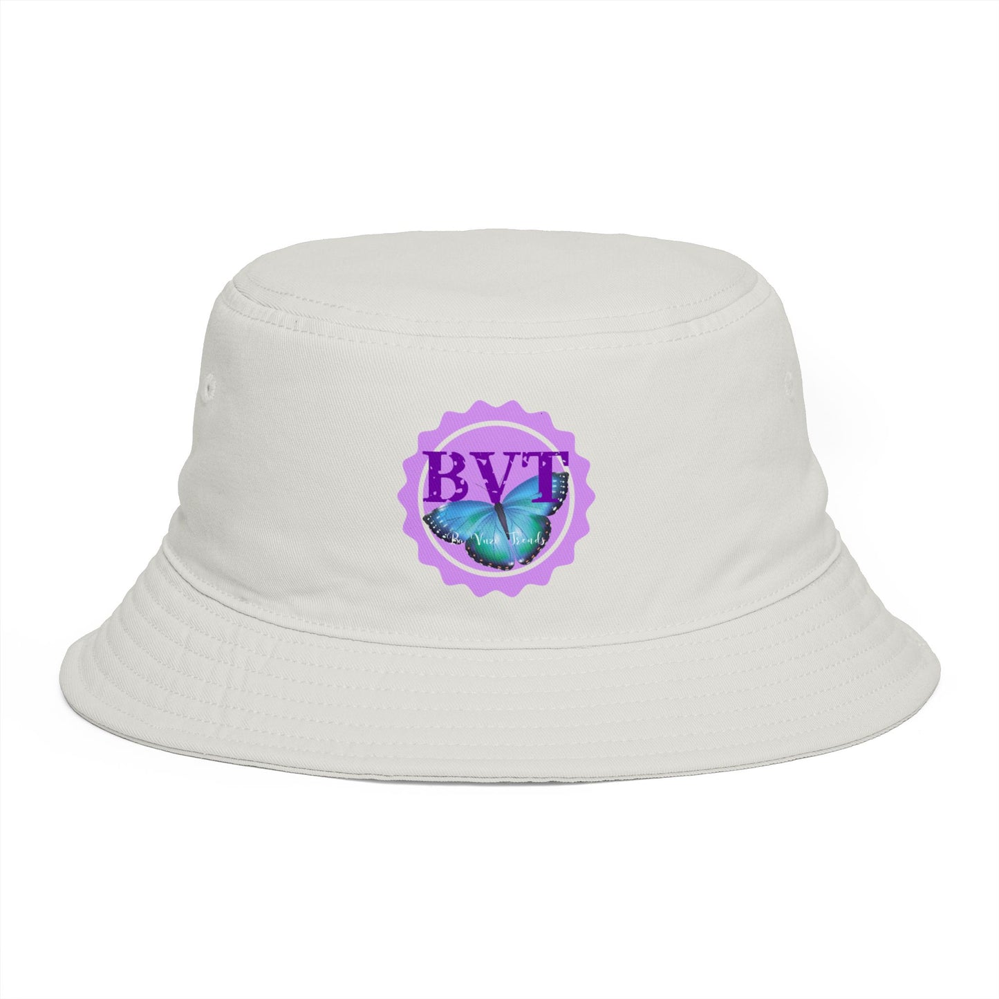 BVT Butterfly Logo Bucket Hat — Casual Sun Hat