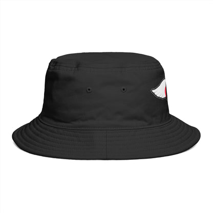 Embrace You Logo Bucket Hat — Cute Retro Winged Heart Sun Hat