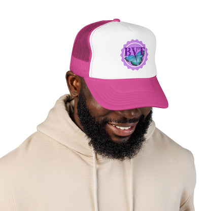 Butterfly Vibes Foam Trucker Hat – BVT Logo Mesh Cap