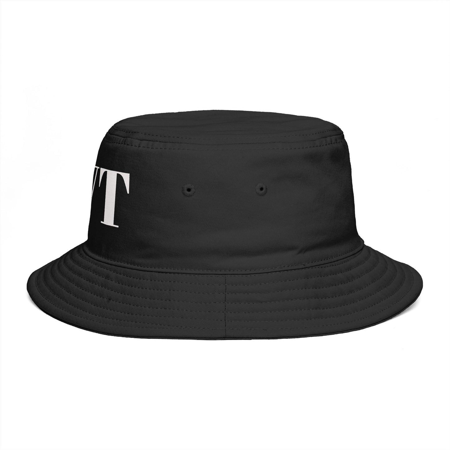 BVT Monogram Bucket Hat — Classic White BVT Logo