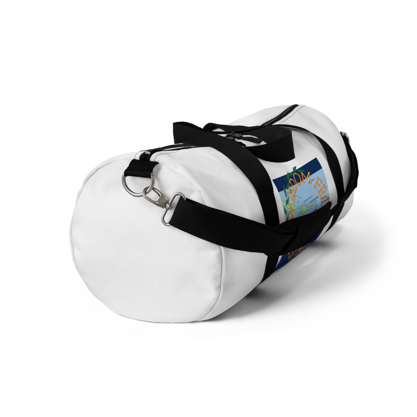 Travel Duffel Bag — 'The World Is Yours' Map Graphic