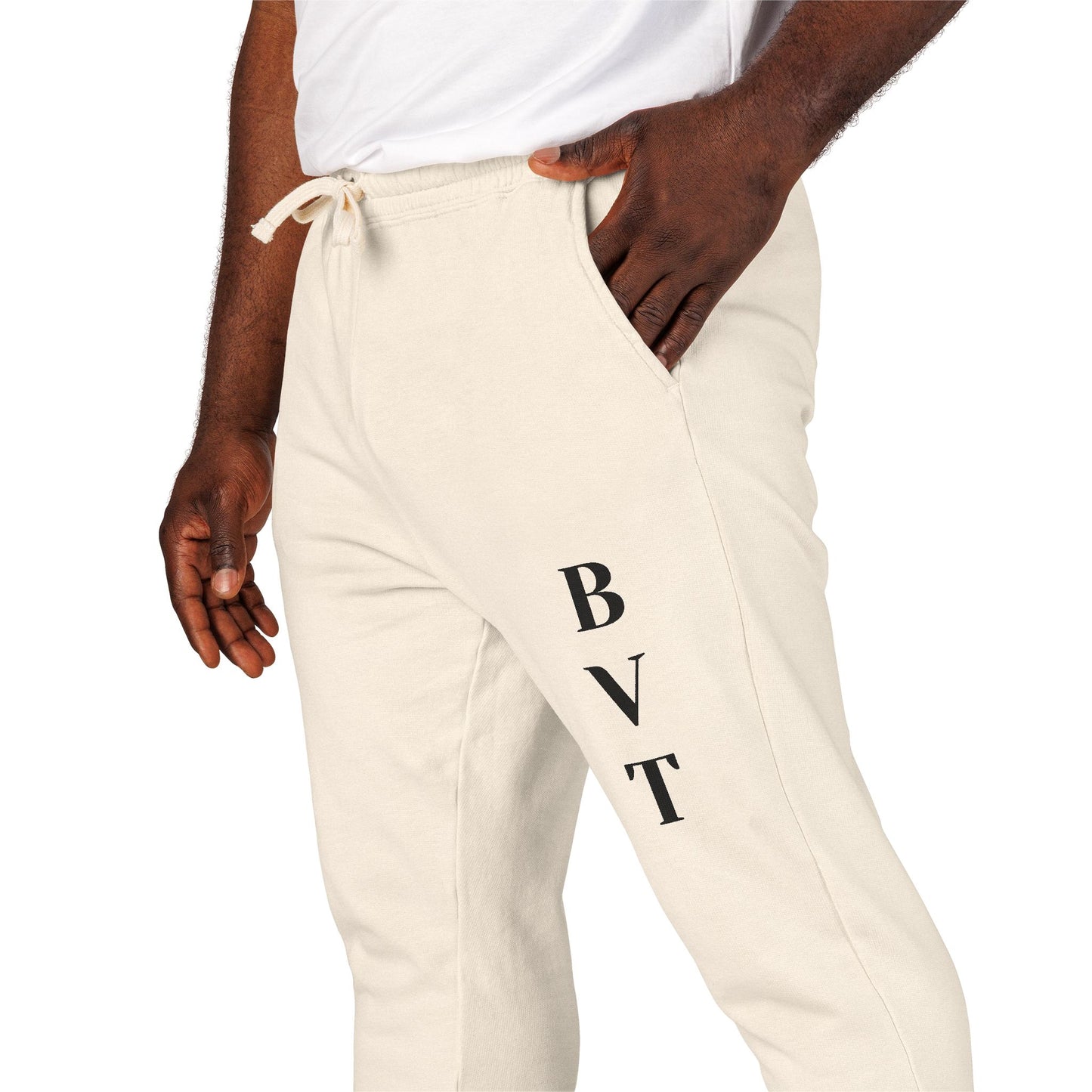 Unisex Fleece Sweatpants  BVT Garment-Dyed