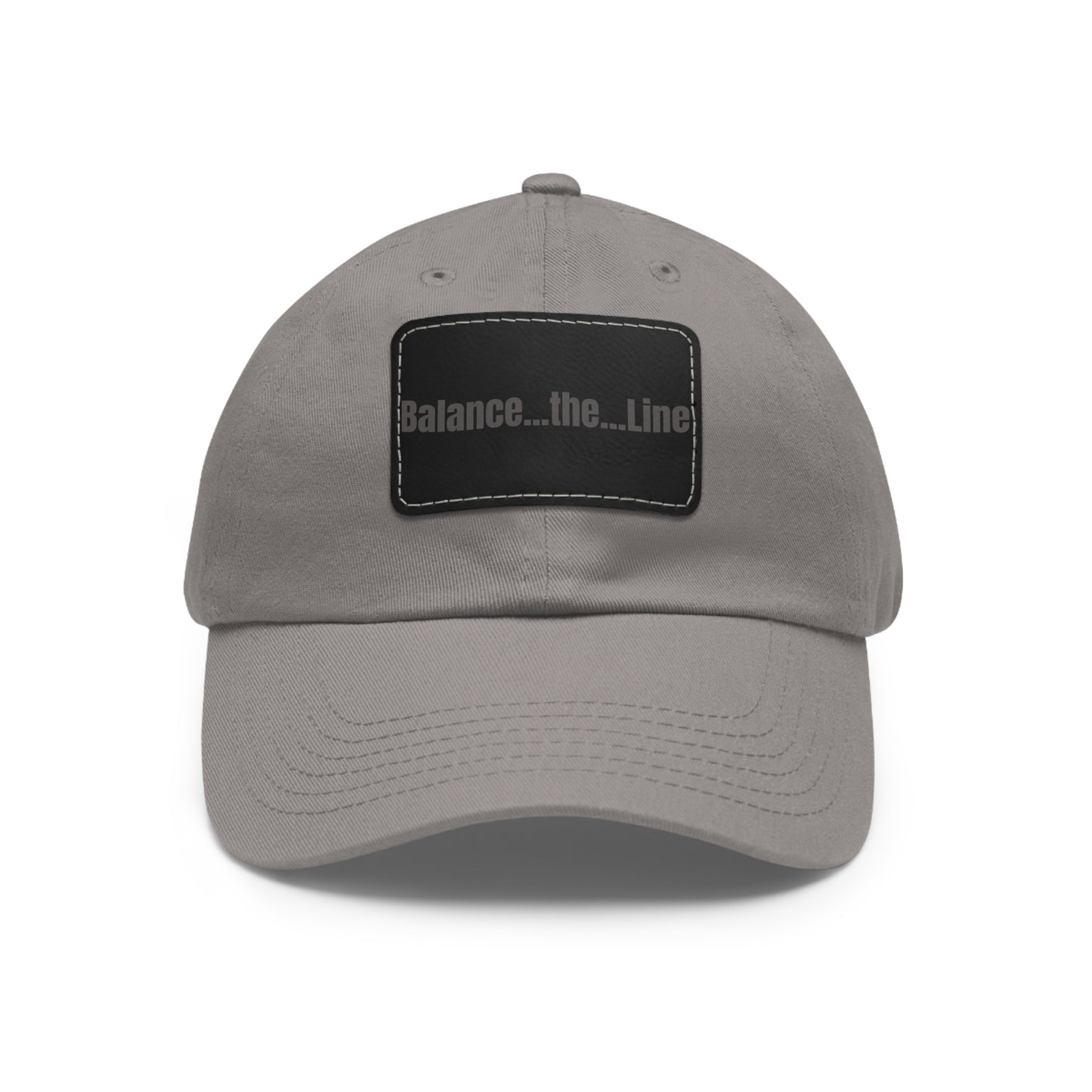 "Balance...the...Line" Statement Cap —  Gray Dad Hat