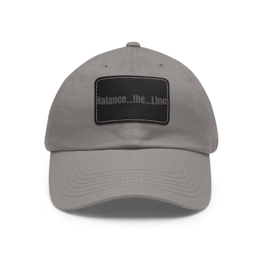 "Balance...the...Line" Statement Cap —  Gray Dad Hat