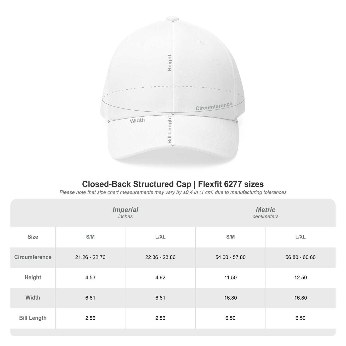 BVT Closed-Back Structured Cap