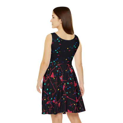Skater Dress Colorful Love Heart