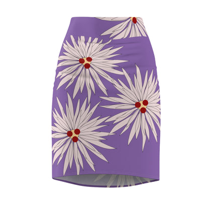 Floral Print Women's Pencil Skirt P