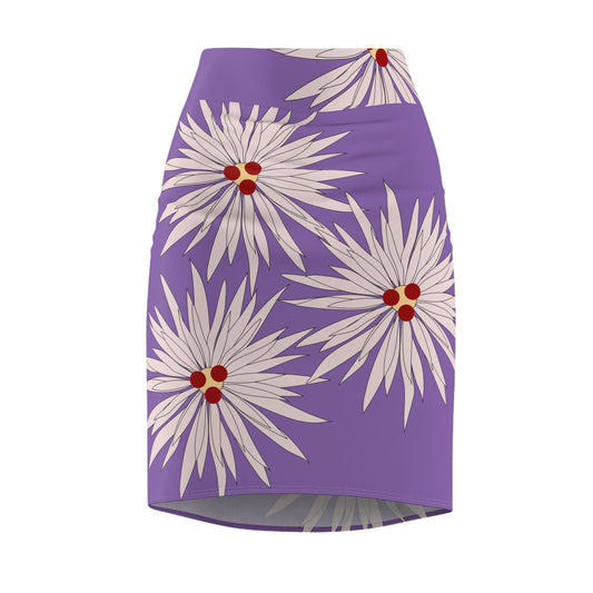 Floral Print Women's Pencil Skirt P
