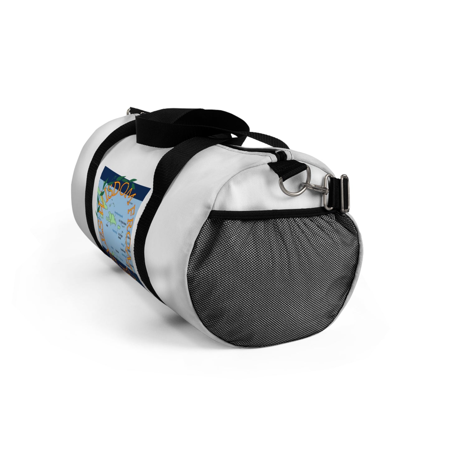 Travel Duffel Bag — 'The World Is Yours' Map Graphic
