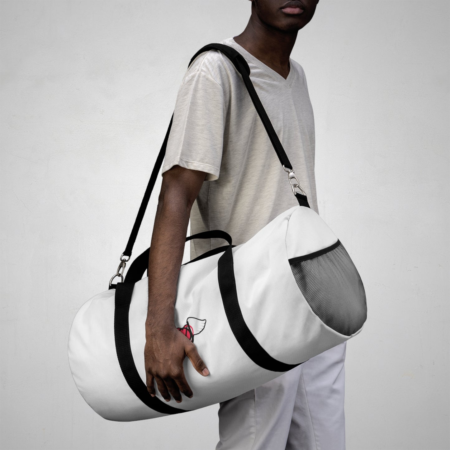 Travel Duffel Bag  — Embrace You White Gym Bag