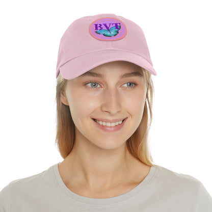 Butterfly Patch Dad Hat — BVT Logo Pink Cap