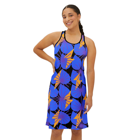 Vibrant Floral Racerback Dress B