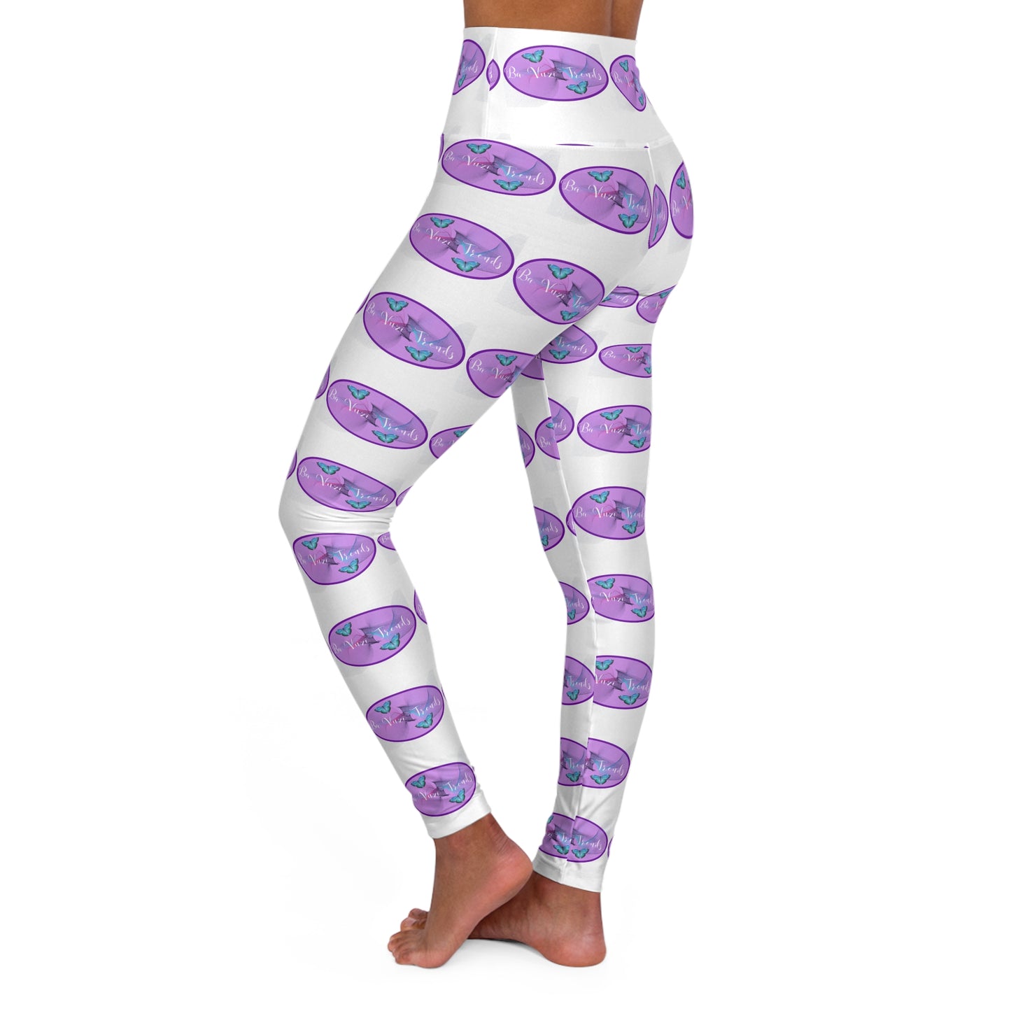BVT Oval High-Waisted Yoga Leggings –  All-Over Print