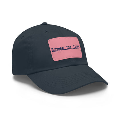 "Balance...the...Line" Statement Cap — Navy Dad Hat