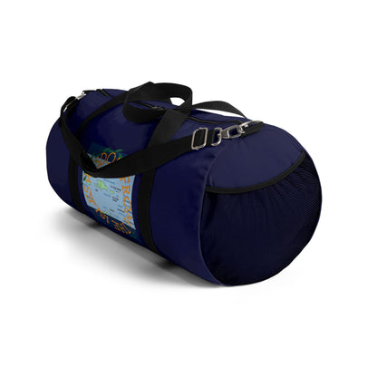 Travel Duffel Bag — Wisdom from the Isles Map Navy