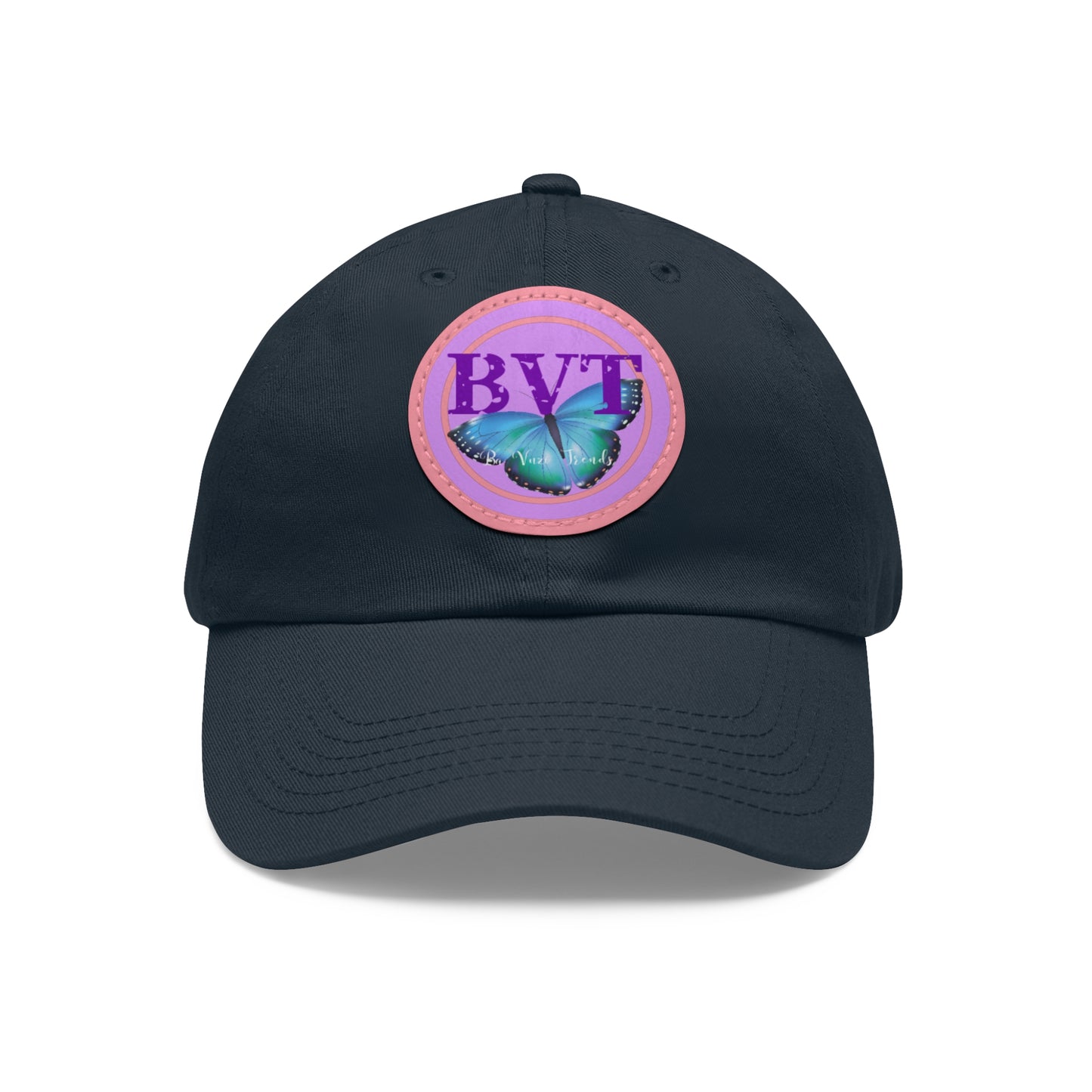 Butterfly Patch Dad Hat — BVT Logo Navy Cap