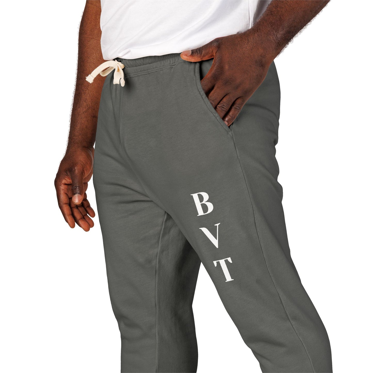 Unisex Fleece Sweatpants  BVT Garment-Dyed