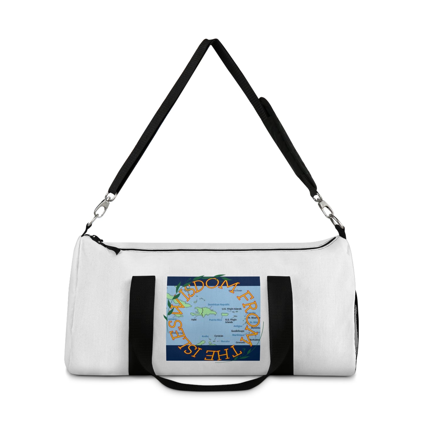 Travel Duffel Bag — 'The World Is Yours' Map Graphic