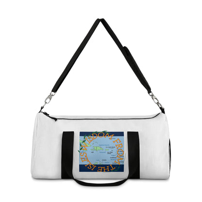 Travel Duffel Bag — 'The World Is Yours' Map Graphic