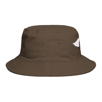 Embrace You Logo Bucket Hat — Cute Retro Winged Heart Sun Hat