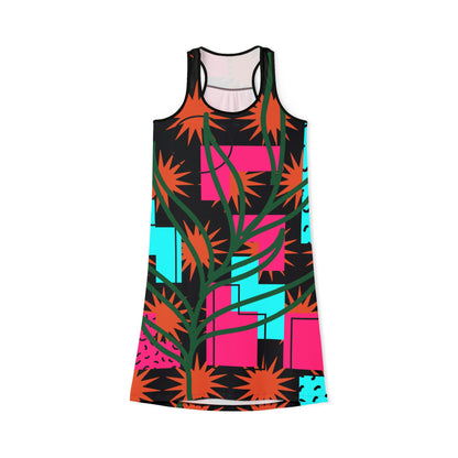 Tropical Print Racerback Dress B