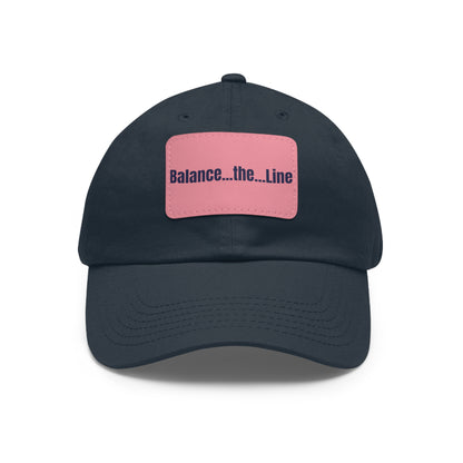 "Balance...the...Line" Statement Cap — Navy Dad Hat