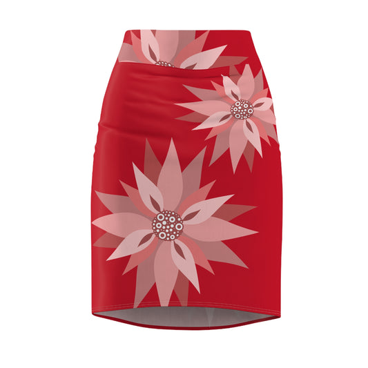 Floral Women's Pencil Skirt R